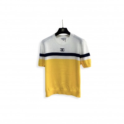 CHANEL KNITTED SHORT SLEEVES 